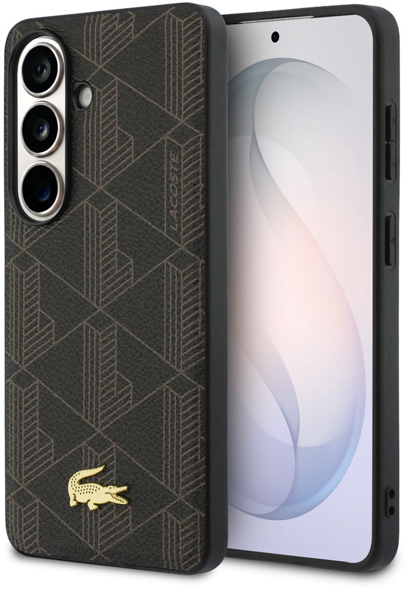 Lacoste Telefoonhoesje voor Galaxy S26 - MagSafe geschikt - Bruin