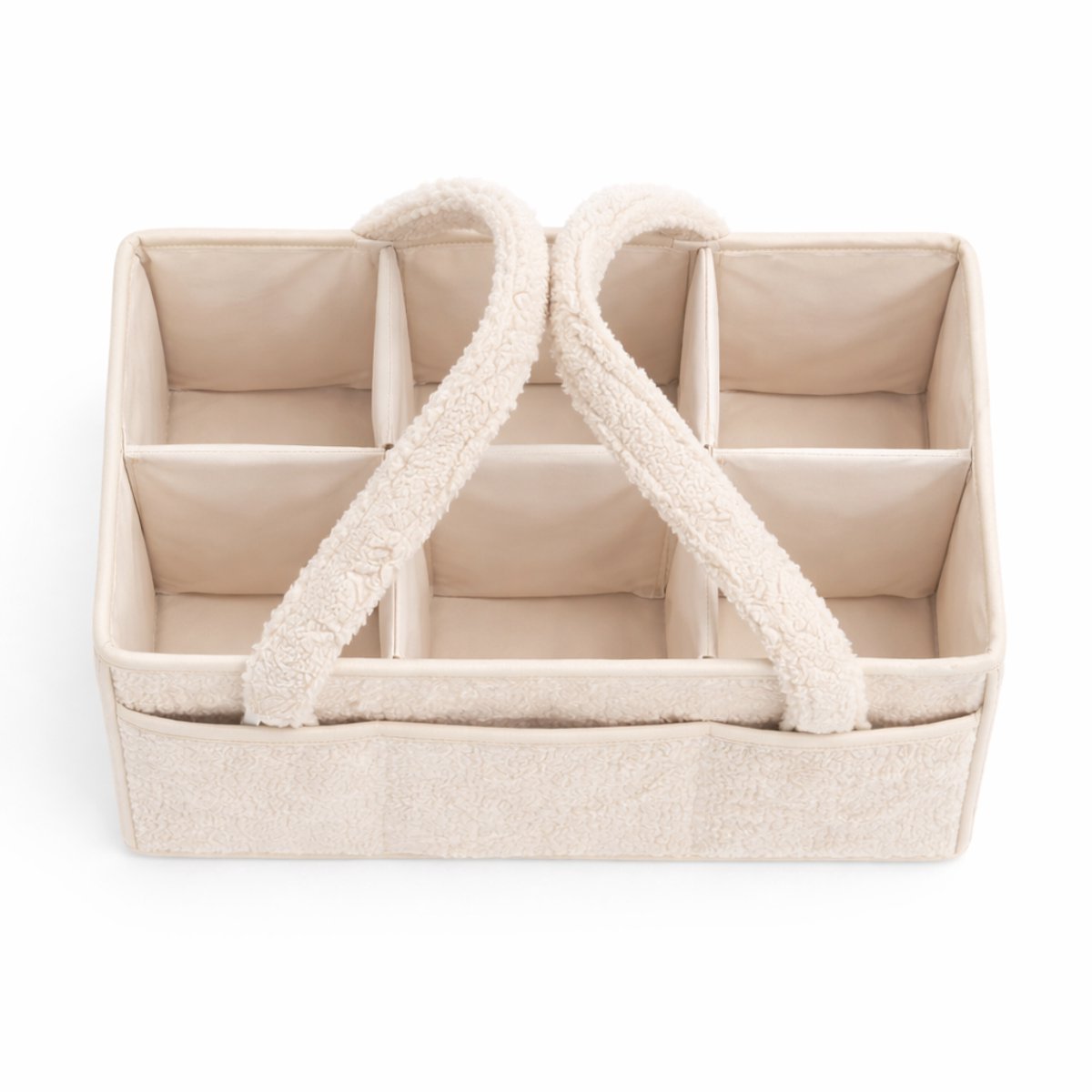 Vavida - Commodemandje - Beige - Teddy - 40 x 26 x 17 cm - Babykamer - Baby - Commode - Mandje – foto 6