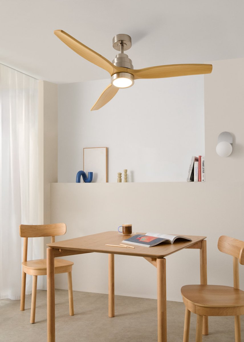 CREATE - Stille plafondventilator van 40 W met technische ABS-bladen, verkrijgbaar in verschillende maten - M - Met licht - Afstandsbediening - WIND STYLANCE – foto 4