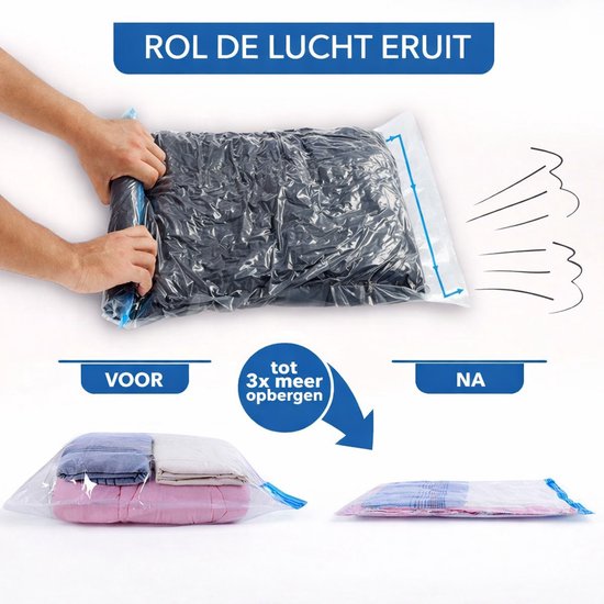 Vacuümzakken voor Kleding - Herbruikbare Opslagzakken voor Efficiënte Organisatie