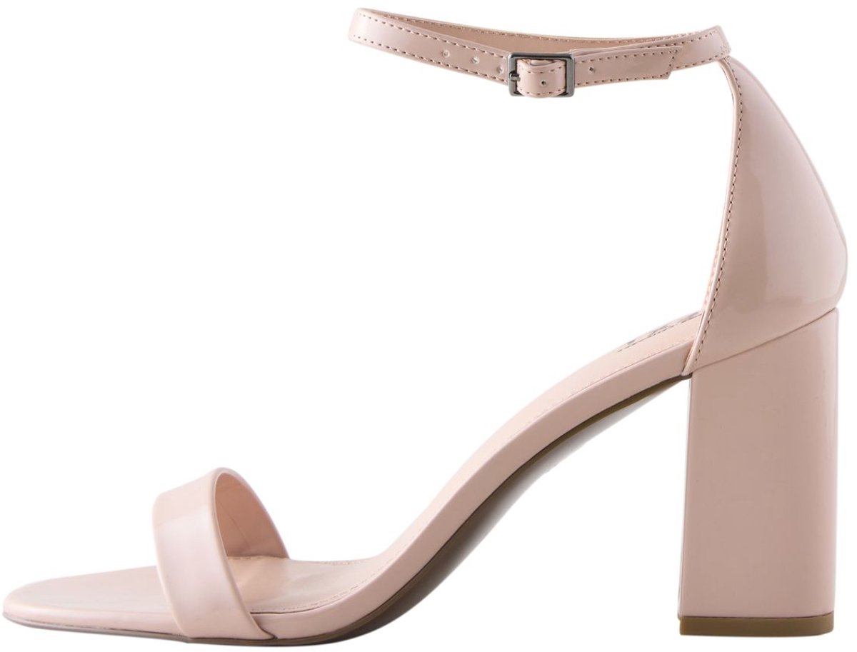 Next - Dames - Sandalen met blokhak en extra brede pasvorm - Naturel
