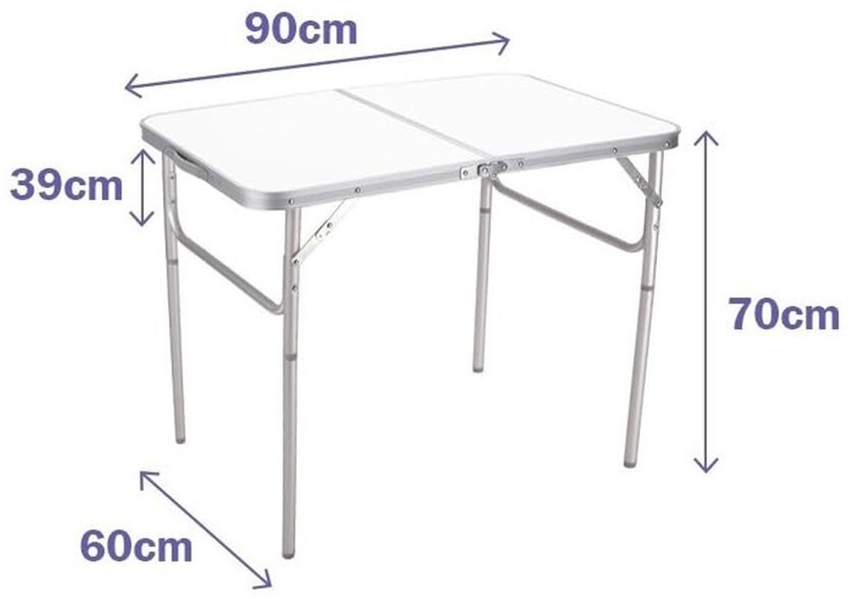 Vouwtafel Marbueno Wit 90 x 70 x 60 cm