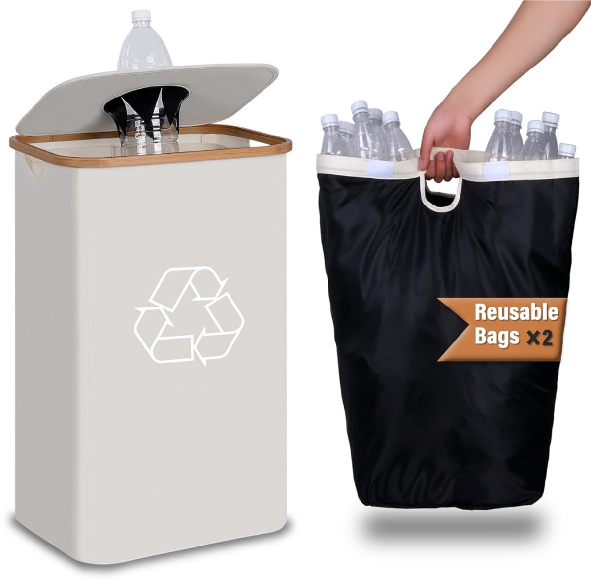 CLVP® Statiegeld Container - Recycle Bak Flessen en Blikjes - Flessenbak - Flessentassen