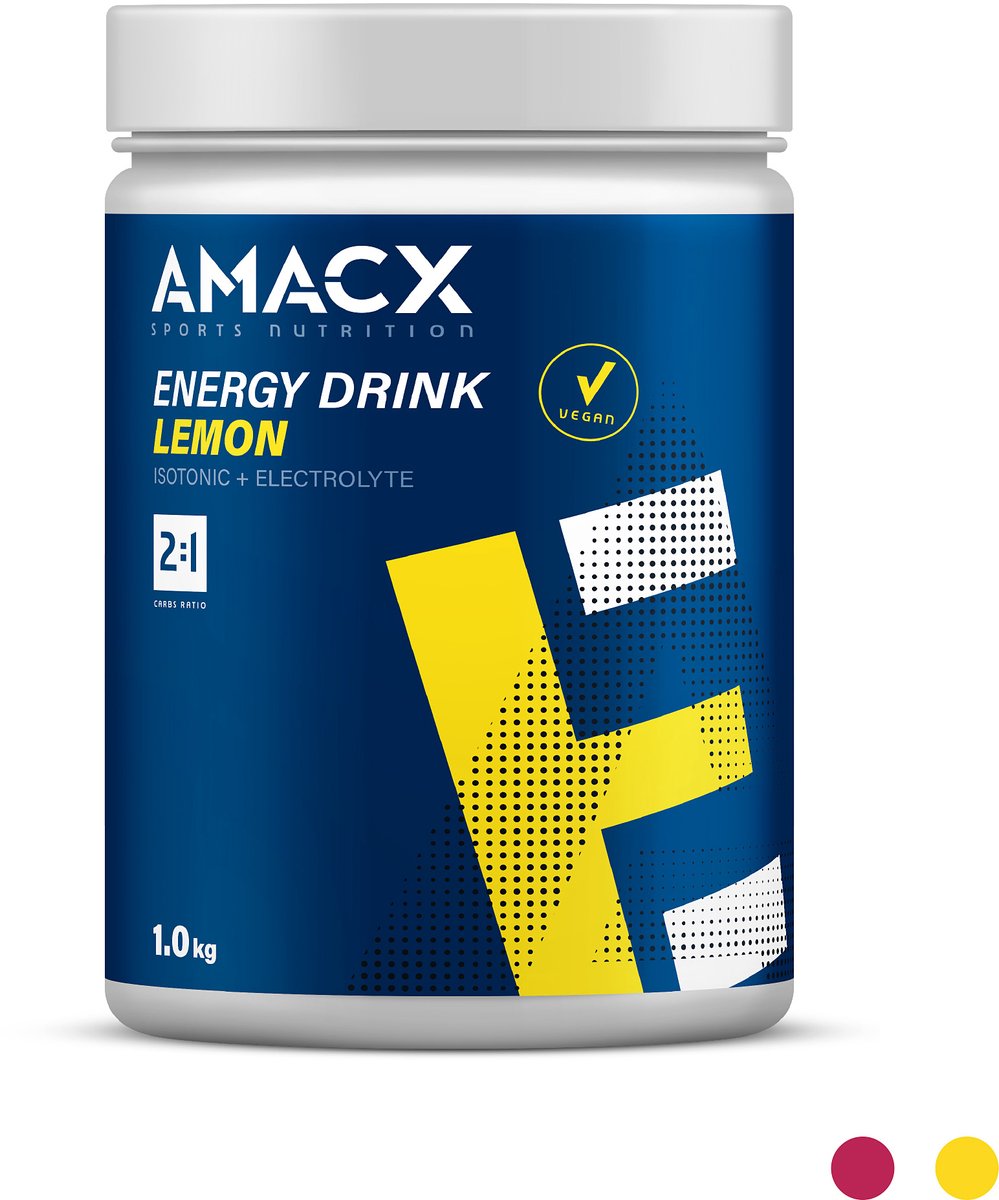 Amacx Energy Drink - Isotone - Elektrolyten - Sportdrank - Electrolytes - Lemon - 1000g - 32 servings