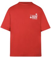 No Way Monday x Job Dutchtuber - T-shirt - Backprint - Rood - Maat 110/116