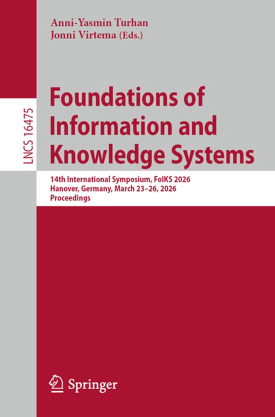 Lecture Notes in Computer Science16475- Foundations of Infor ... - cover