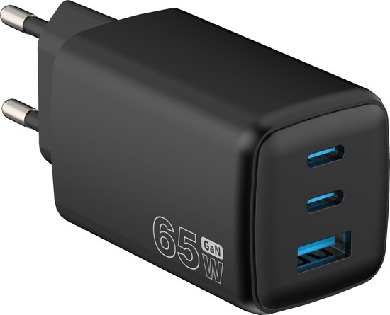 USB C Adapter - Oplader - Snellader - USB C Oplader - Laptop Adapter USB C - USB C Lader - 65W - Universeel