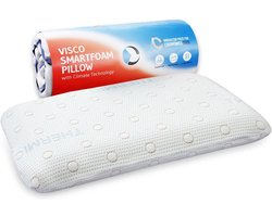 Hoofdkussen Buikslapers - Laag Kussen - Comfortabel Slapen - Gecertificeerde Ergonomie - 60 x 40 cm - Wit