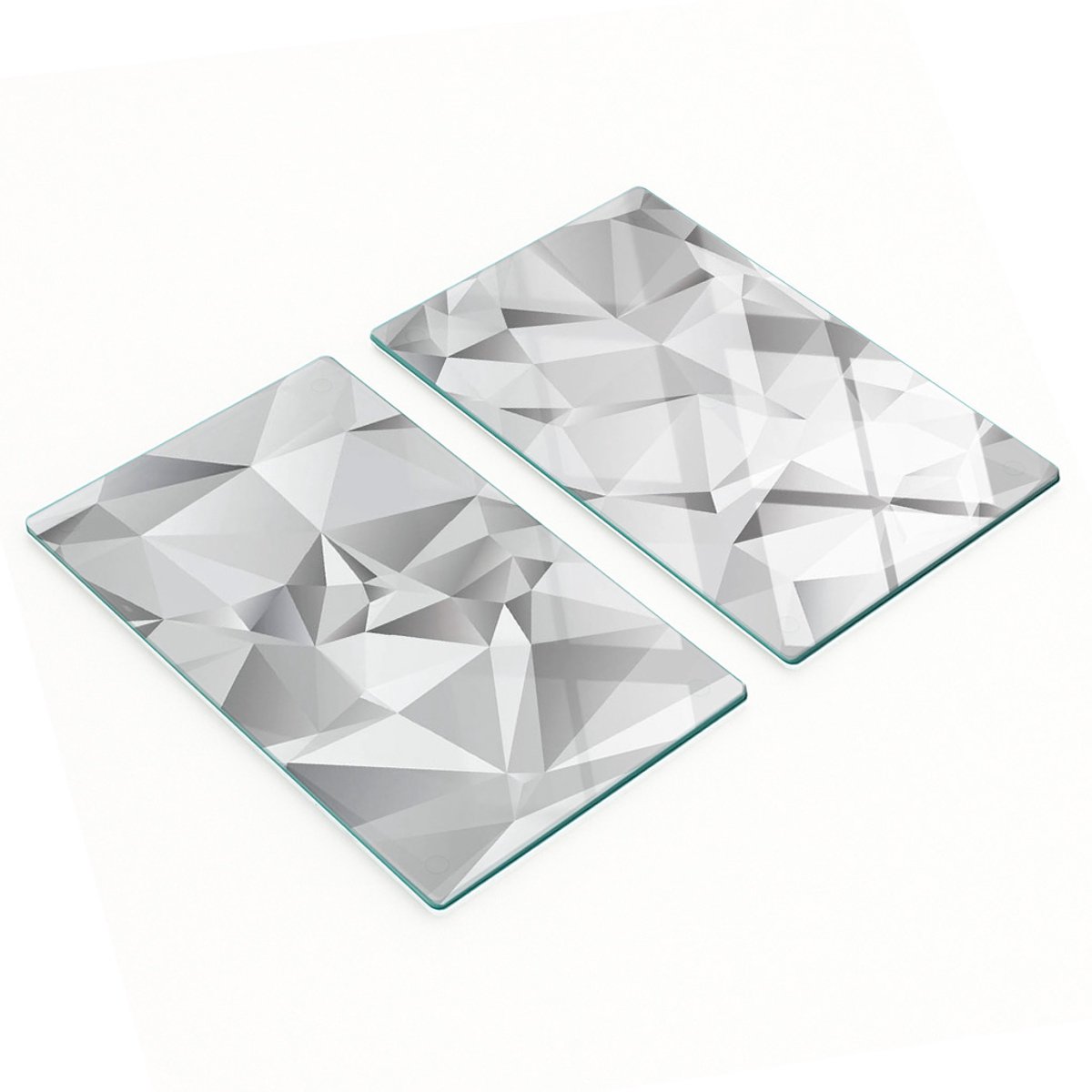 Multifunctionele decoratieve keukenplanken van gehard glas, 3D-formaat, 2x30x52 cm