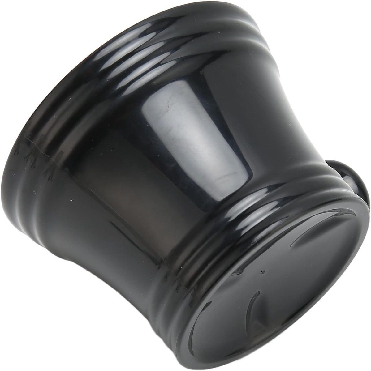 Scheerkom - Zeepkom Mok - Schuim Creëren - Grote Capaciteit - 9x9x9 cm - Zwart