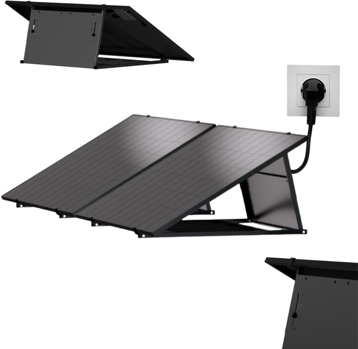 CJX Solar - zonnepanelen met stekker - direct in stopcontact - inclusief montage set