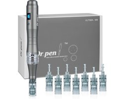 De Originele ULTIMA Draadloze Dermapen - Microneedling - Inclusief 10 Cartridges - 16 pins