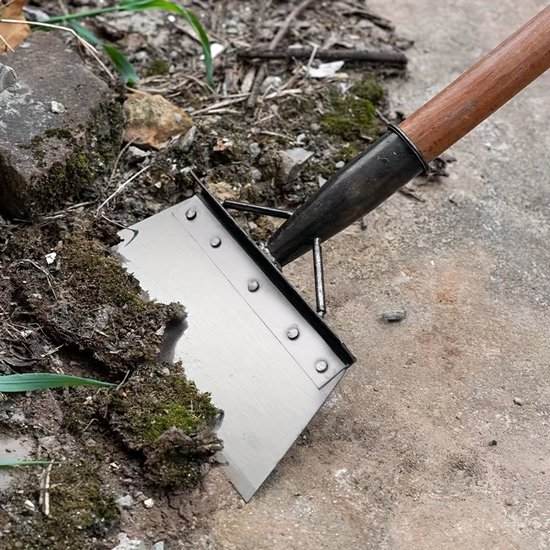 Tuinschep - een multifunctionele schep voor het schoonmaken, trimmen van gazon en het wieden van onkruid, geschikt voor maaien, tuinieren en het verwijderen van onkruid in de tuin (schepsteel niet inbegrepen). van Merkloos	 — afbeelding 5