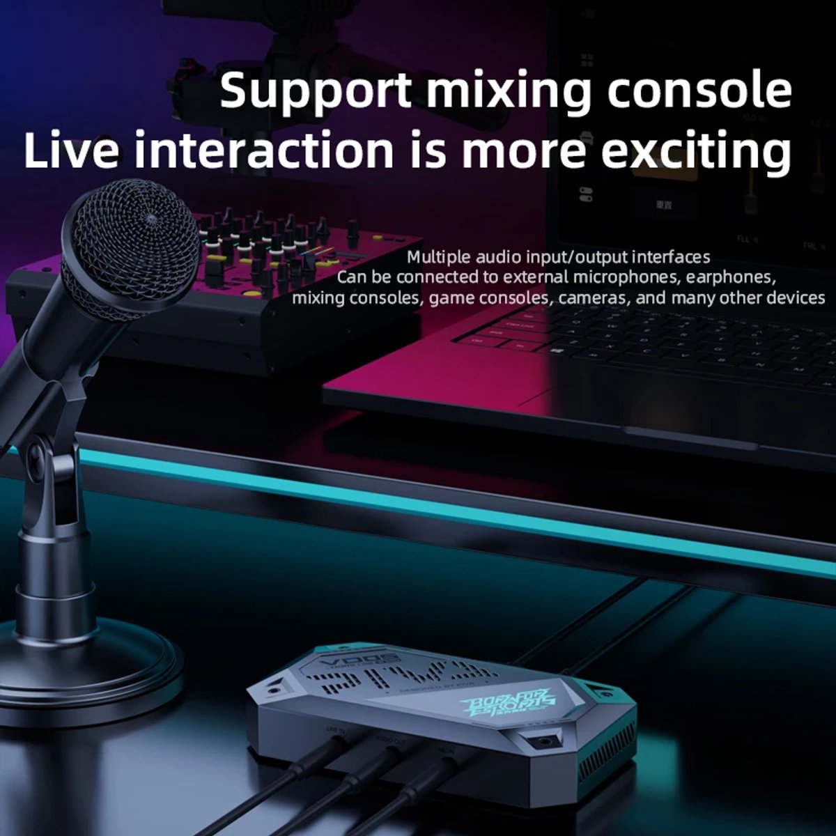 Xcruiser 4K HDMI Capture Card USB 3.0 – Video Capture voor Streaming, OBS, TikTok Live, YouTube, PS5, Xbox & Nintendo Switch – Plug & Play thumbnail 2