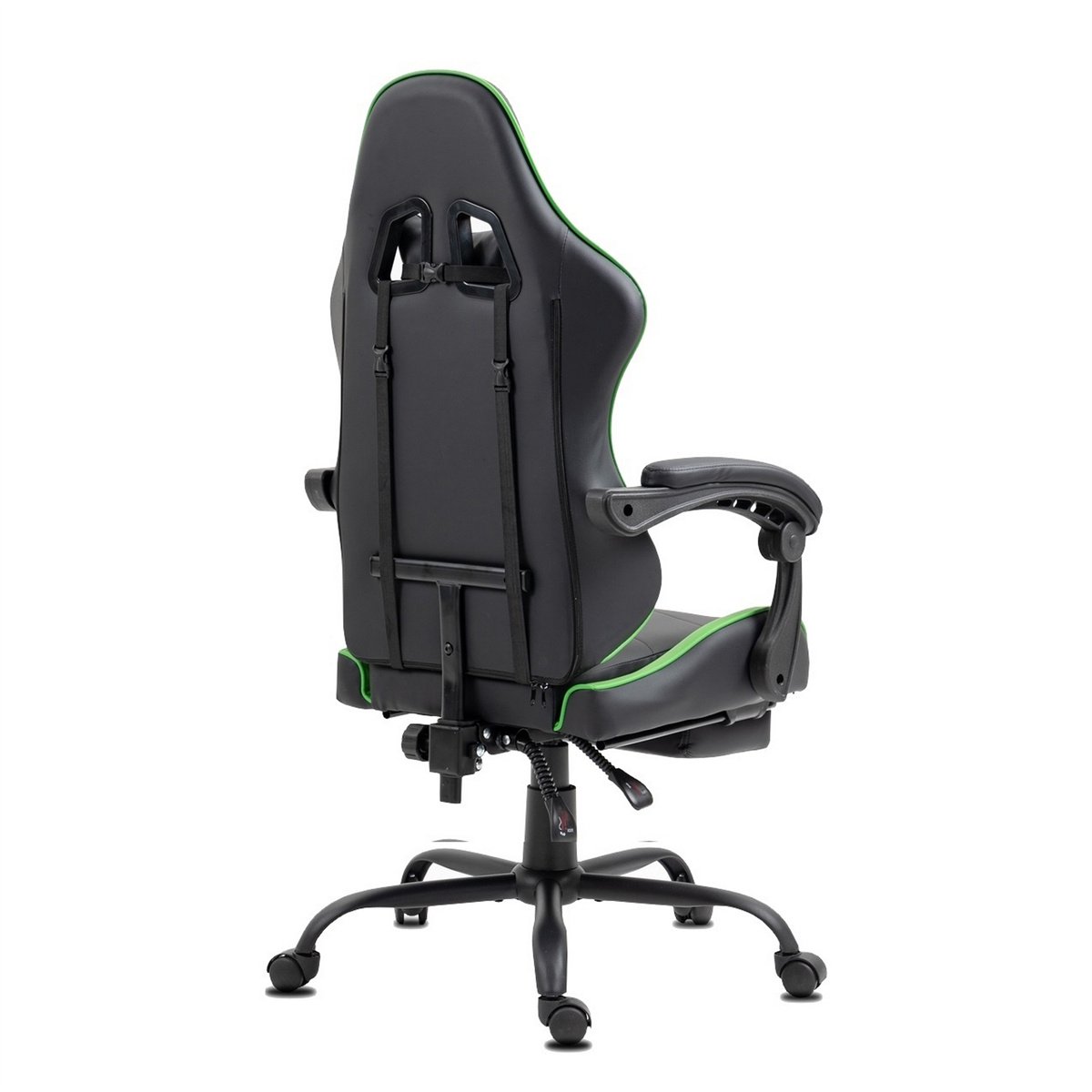 Delman Gaming Stoel met Massage en Voetsteun – Ergonomische Bureaustoel met Hoofdsteun, Verstelbare Rugleuning tot 135°, 360° Draaibare Game Stoel voor Gaming en Thuiswerken – foto 7