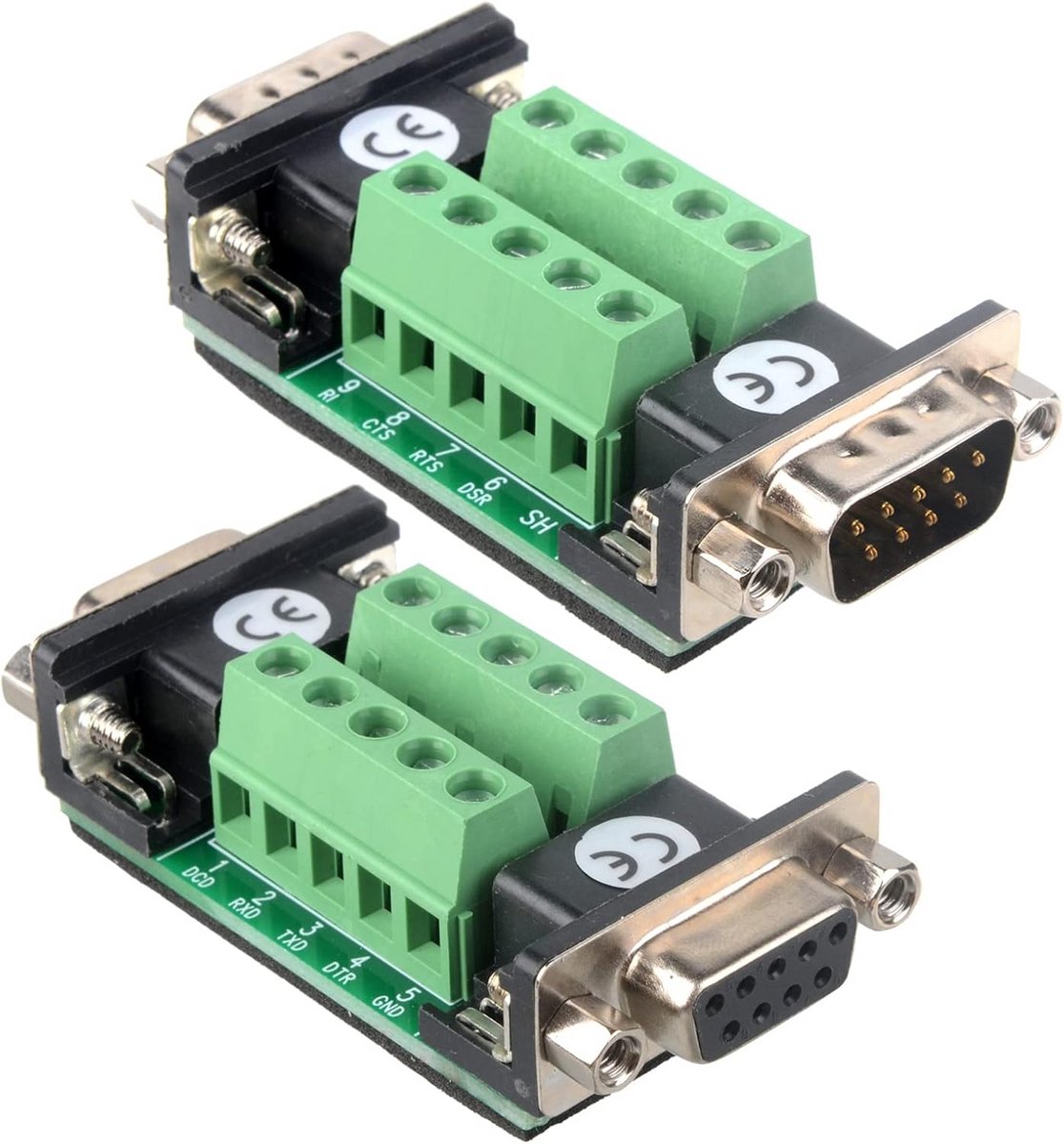 Connector Board Set - Signaal Module - Data Overdracht - 9-polig Schroefklem - 5.08mm Afstand