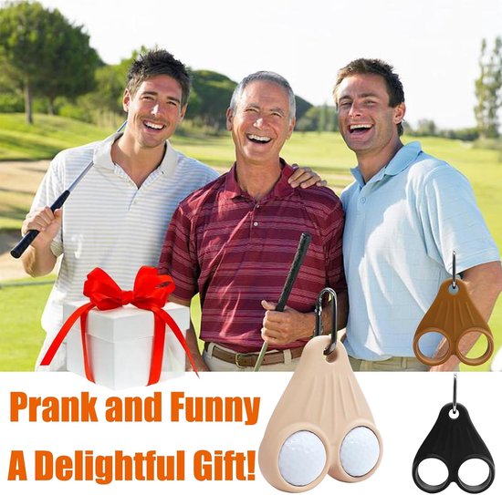 Golfbal Zak Houder - Opbergtas - Golf Accessoires - Draagbare Golfbal Opbergtas - Handig Cadeau Geschenk voor Golfers - Beige van Merkloos — afbeelding 4