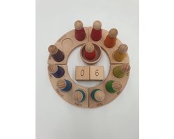 Houten kalender voor kinderen montessori