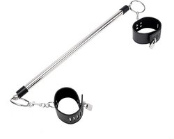 BDSM Spreidstang Met Boeien - Verstelbaar - Inclusief Slot - BDSM