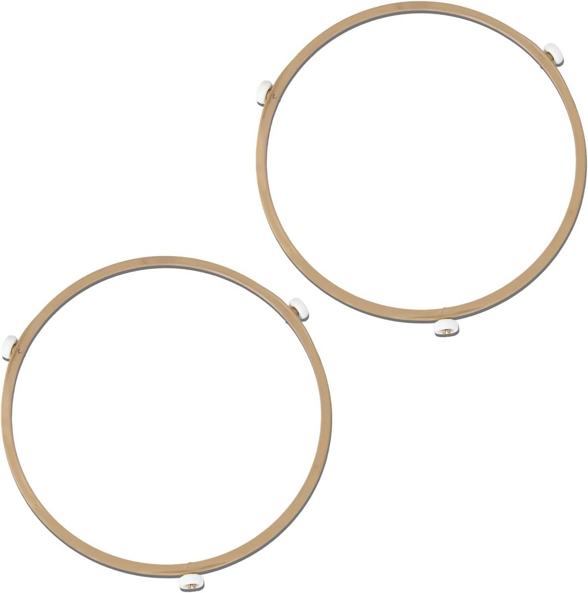 2x Draaitafelring Magnetron Glasplaat Roller Ondersteuning Wielring 22,2 cm