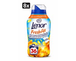 (8x) Lenor Wasverzachter Fresh Air Zonnestralen 36 Wasbeurten - 504 ml