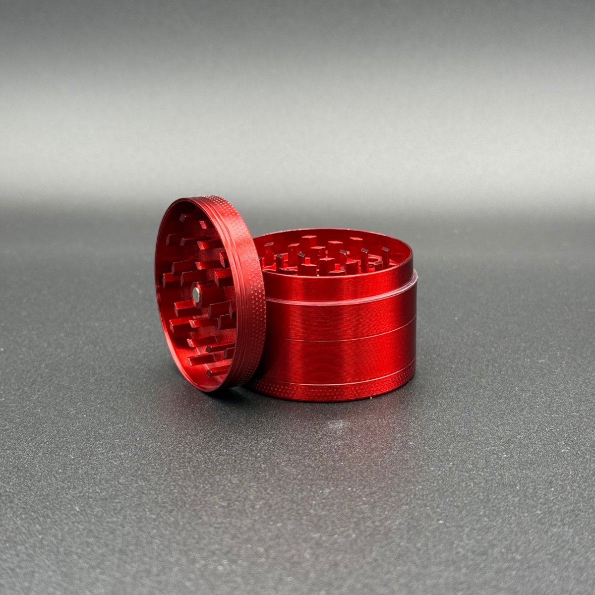 50mm Precisie Kruidenmolen - zinklegering - Grinder - Rood