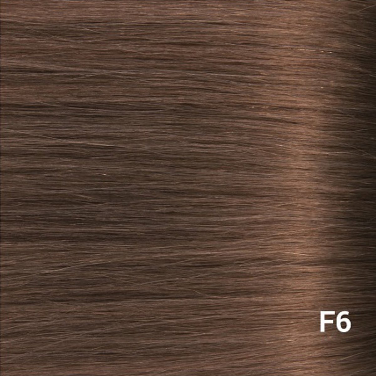 LUXHAIR LABEL BY LOTT. Premium Weft Hair Extensions – 16” / 40 cm – 110g – Chestnut Brown (#F6) | 100 % Real Remy Human Hair Extensions Voor Volume & Lengte