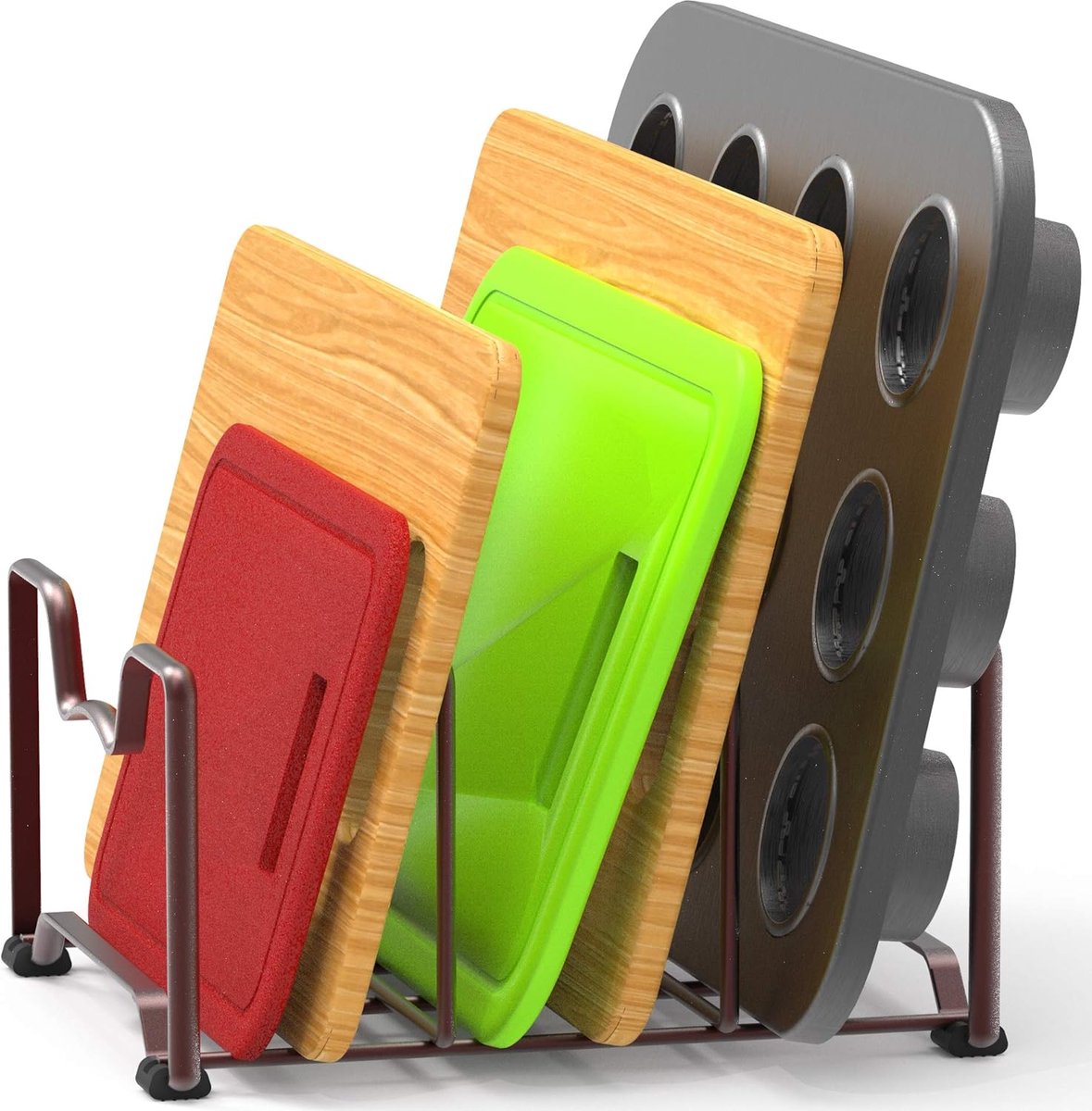 Keuken Organizer - Pantry Rack - Keuken Opbergen - 3 Gelaagde Plank - Brons
