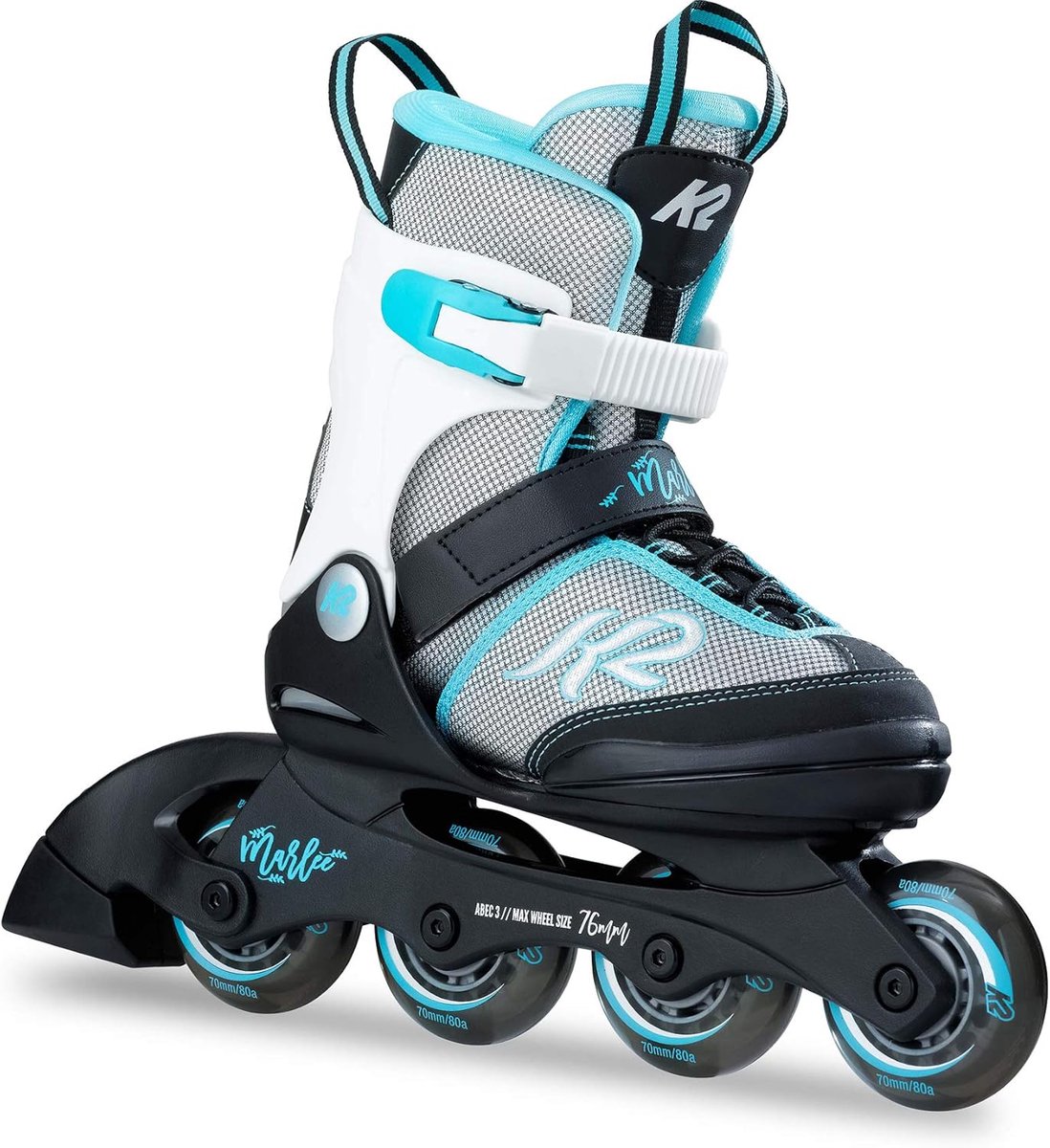 Meisjes Skeelers - Inline skates - Buiten Sport - Verstelbaar in 5 maten - 70mm wielen - Blauw