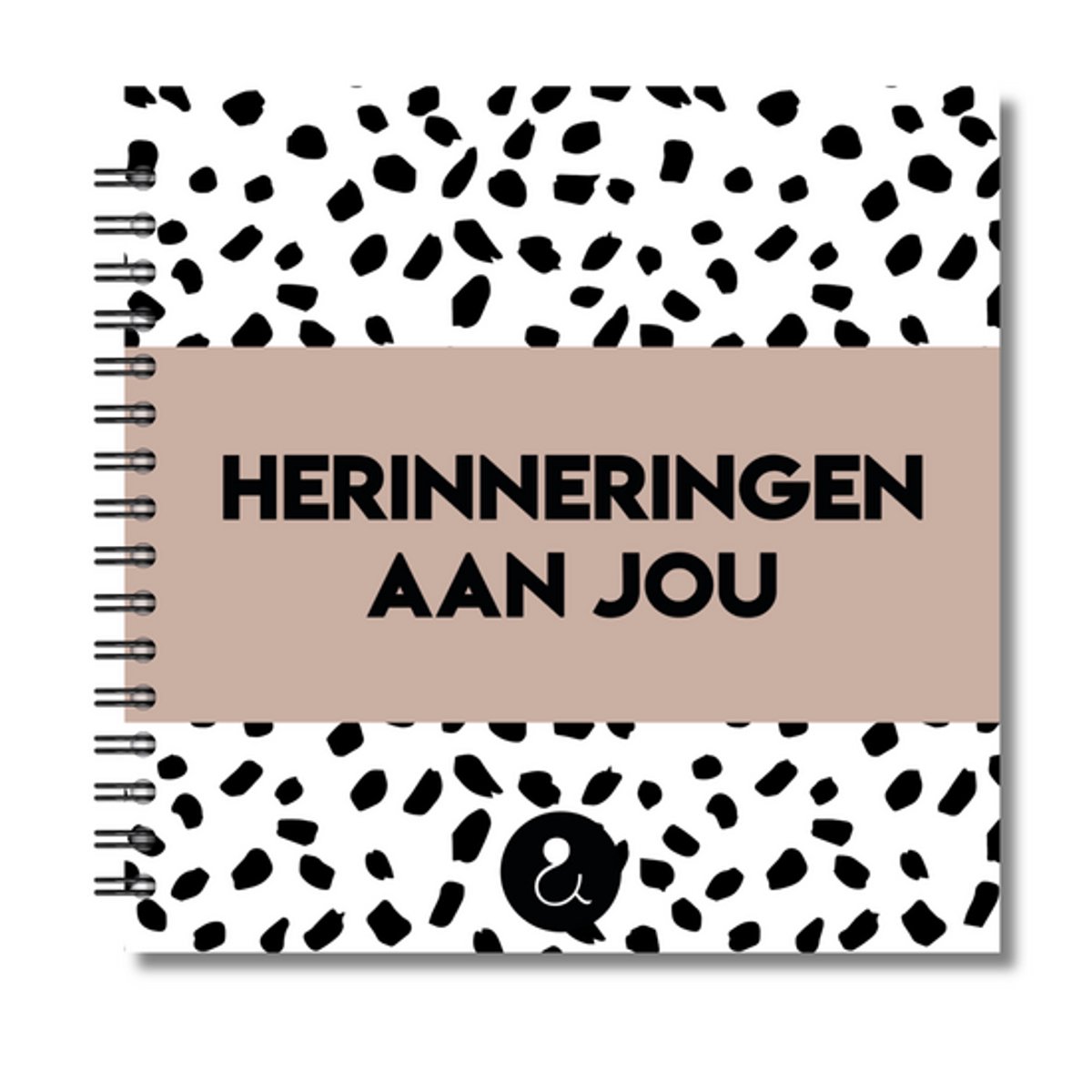 Herinneringsboek overlijden | Herinneringen aan jou invulboek | Rouwdagboek | Dots Sand