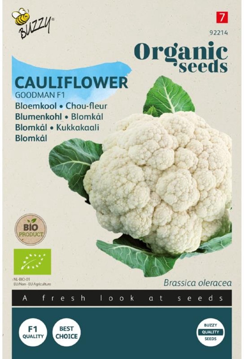 Buzzy Organic - Bloemkool Goodman (BIO) - biologisch groentezaad