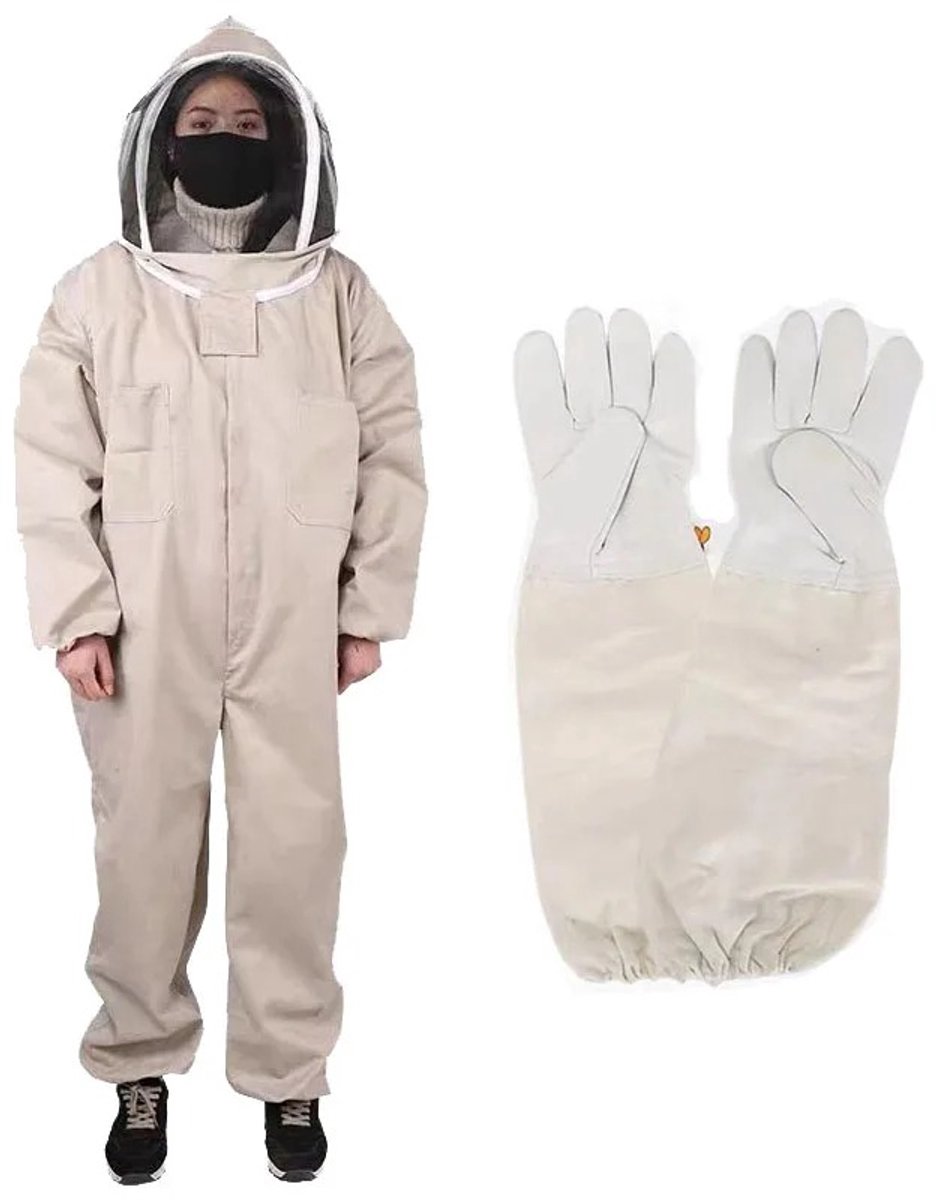 NordHaus Imkerpak - Bijenpak Volledig Lichaam - Complete Set met Sluier Jas Broek Handschoenen - Geventileerd Polyester Unisex