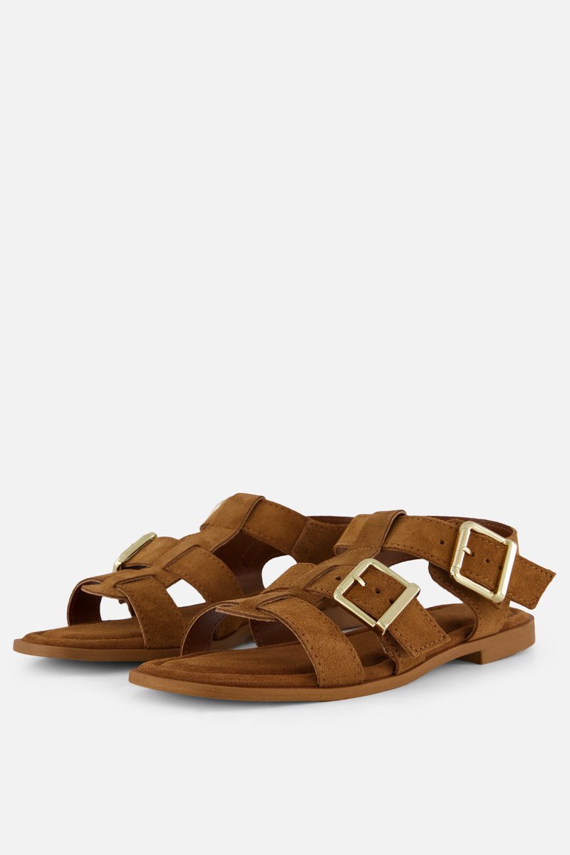 Linea Zeta Sandalen bruin Suède - Maat 41