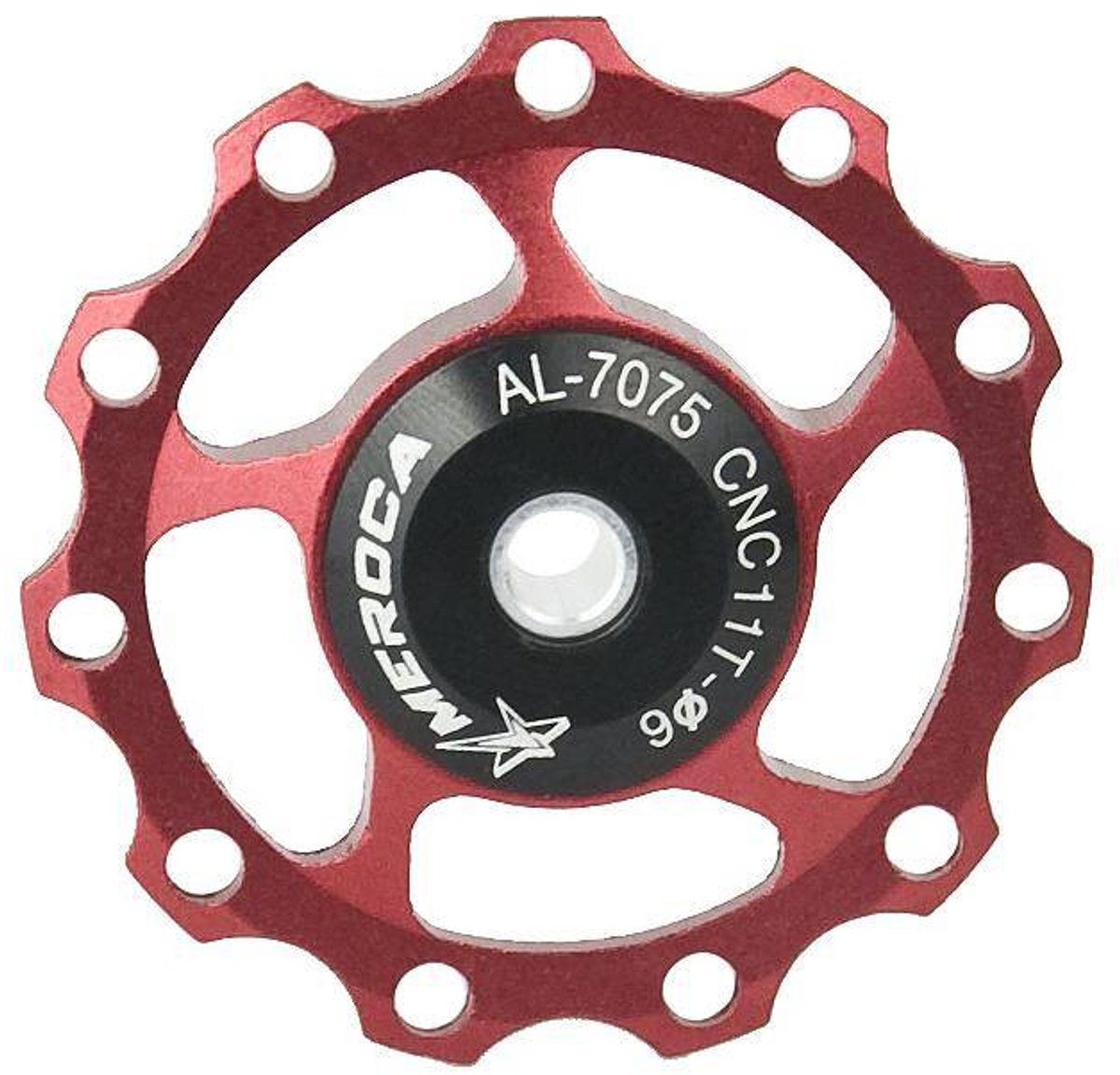 Meroca Serie - Derailleurwieltje - Aluminium - Rood - 11T