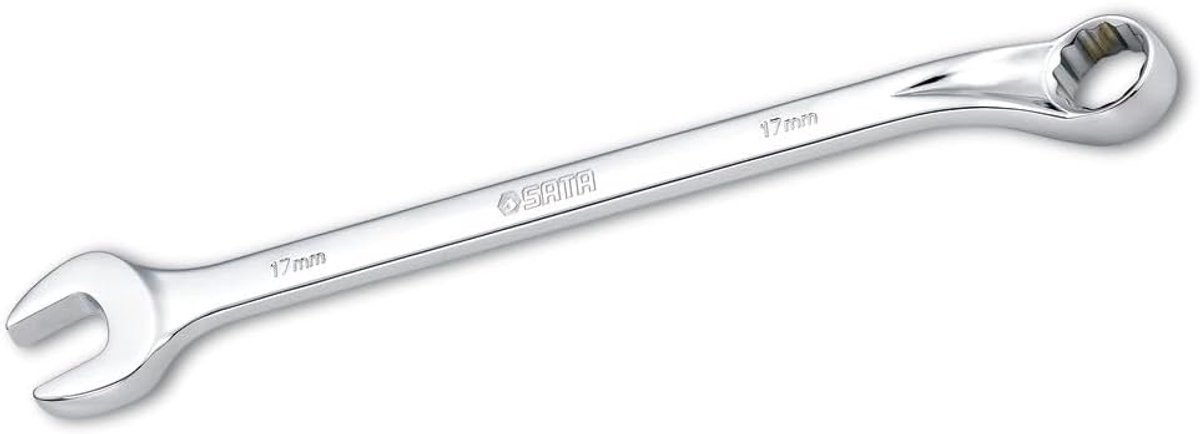 Ring Vorksleutel - Combinatiesleutel - Moeren Aandraaien - Gepolijste Afwerking - 237 mm - Chroom