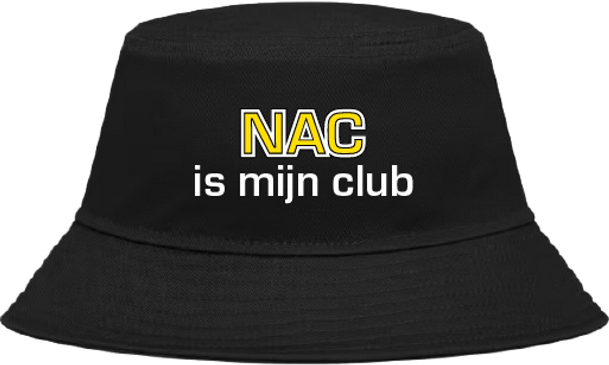 Buckethoed met tekst: NAC is mijn club.