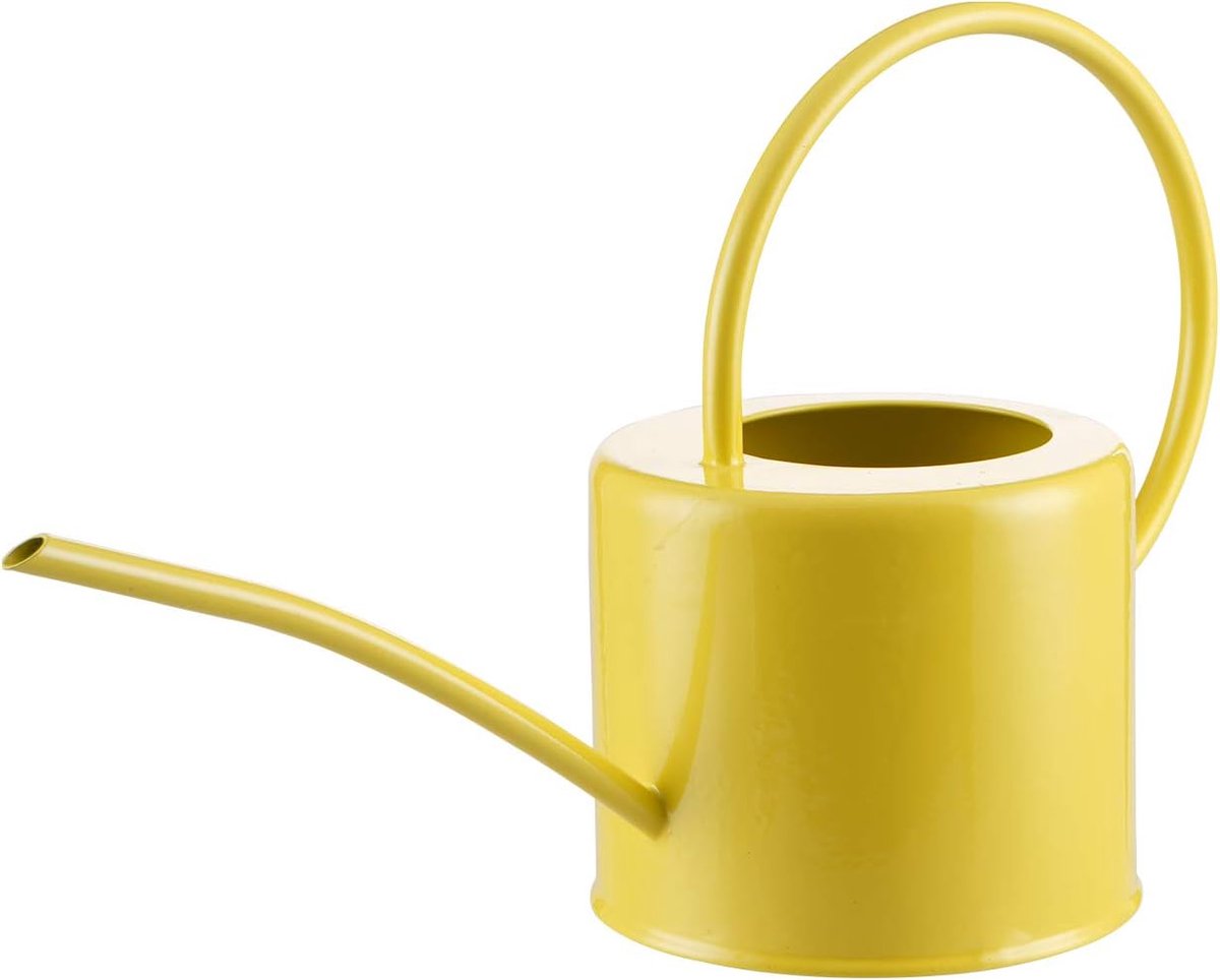 Metalen Gieter - Waterkoker Tuin - Planten Water Geven - Lange Tuit - 1.7 Liter - Geel