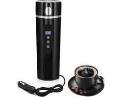 SAVI® Draagbare Waterkoker – 450 ML - Mini Waterkoker - Portable Reis Waterkoker - Zwart -‎24cmx 7cmx 7cm; 490 g
