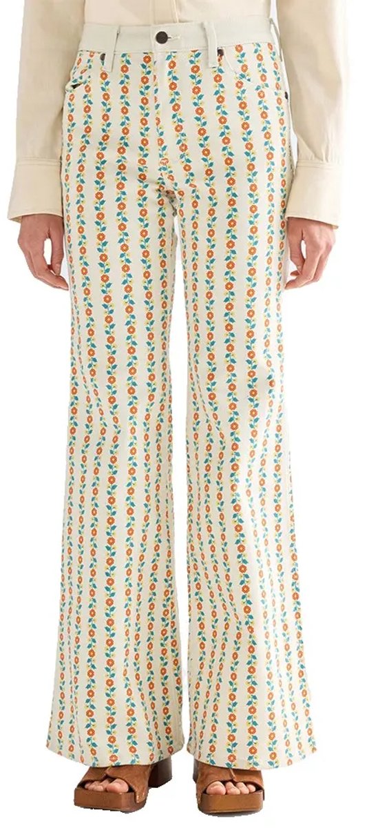 Wrangler 112378203 Flare Fit Spijkerbroek 30 32 Vrouw Folksy Floral