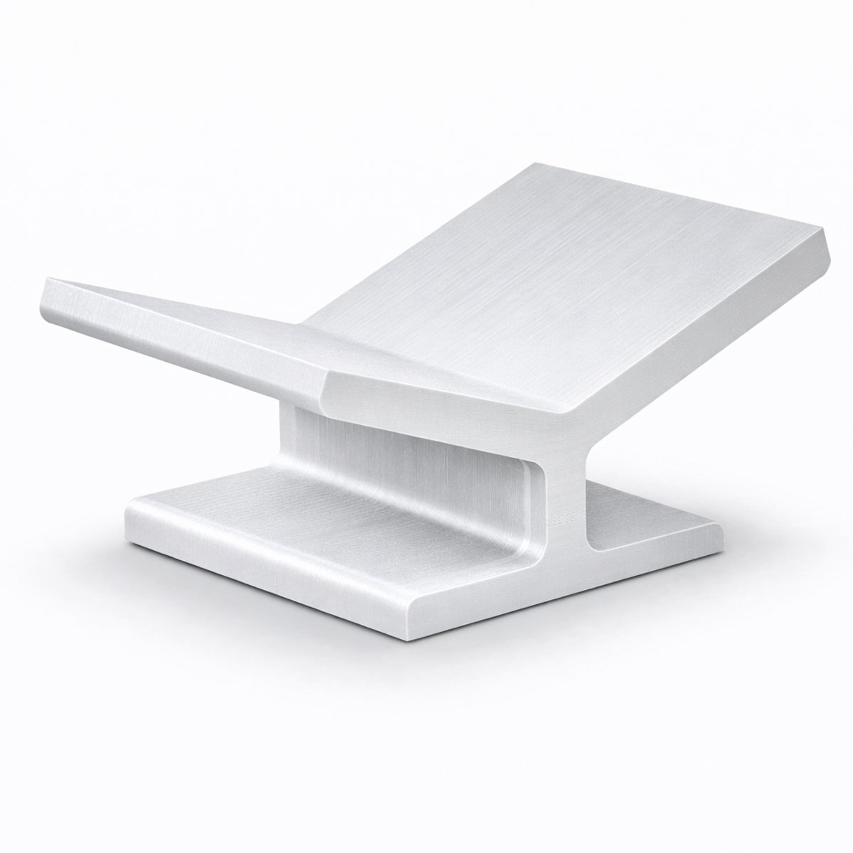 Boekenstandaard Ergonomisch – Boekhouder / Kookboek Standaard – Display Stand voor Boeken, Documenten & Presentaties – Kunststof – 30x18x12 cm – Bureau, Keuken & Beurs Display - Zilver