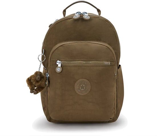 Kipling SEOUL S Dames Rugzak - Smooth Khaki