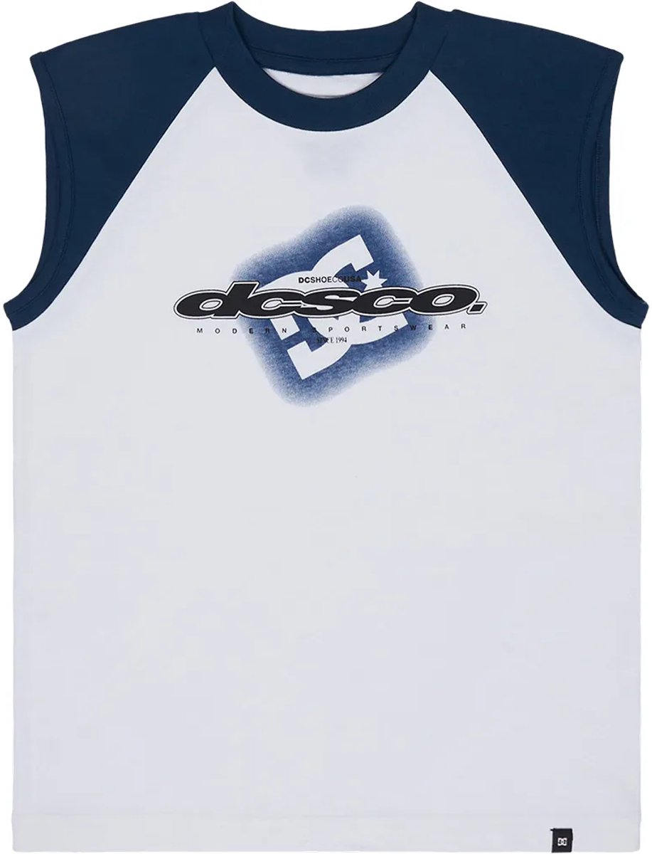 Dc Shoes Raglan Mouwloos T-shirt 14 Years Jongen Wit