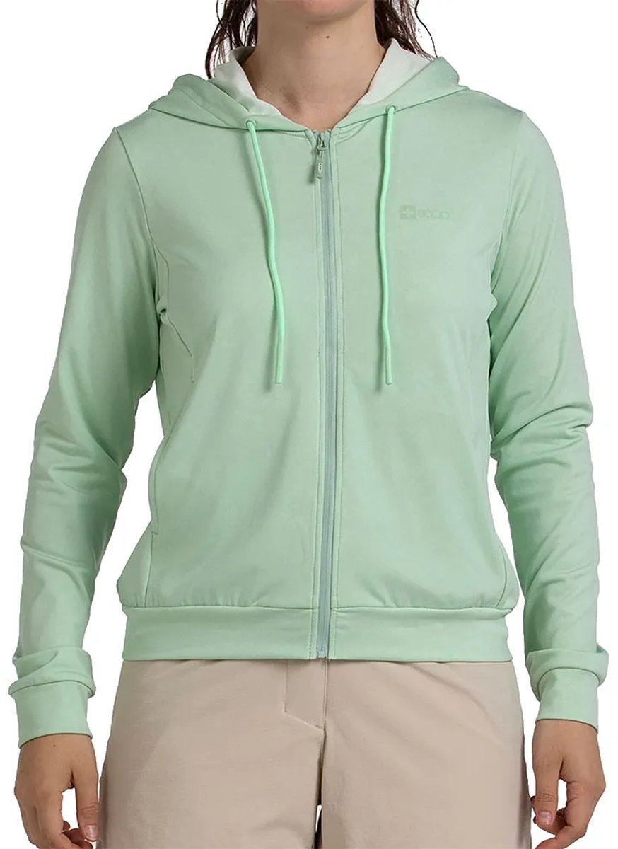 +8000 Unela Sweatshirt Met Rits Groen XL Vrouw