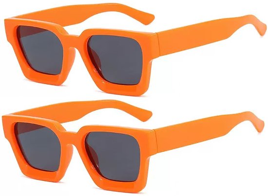 Oranje Zonnebril - 2 Stuks - Unisex - Festival Bril - Koningsdag zonnebril - Koningsdag Bril - Trendy Zonnebril - Nederlands Elftal - WK 2026