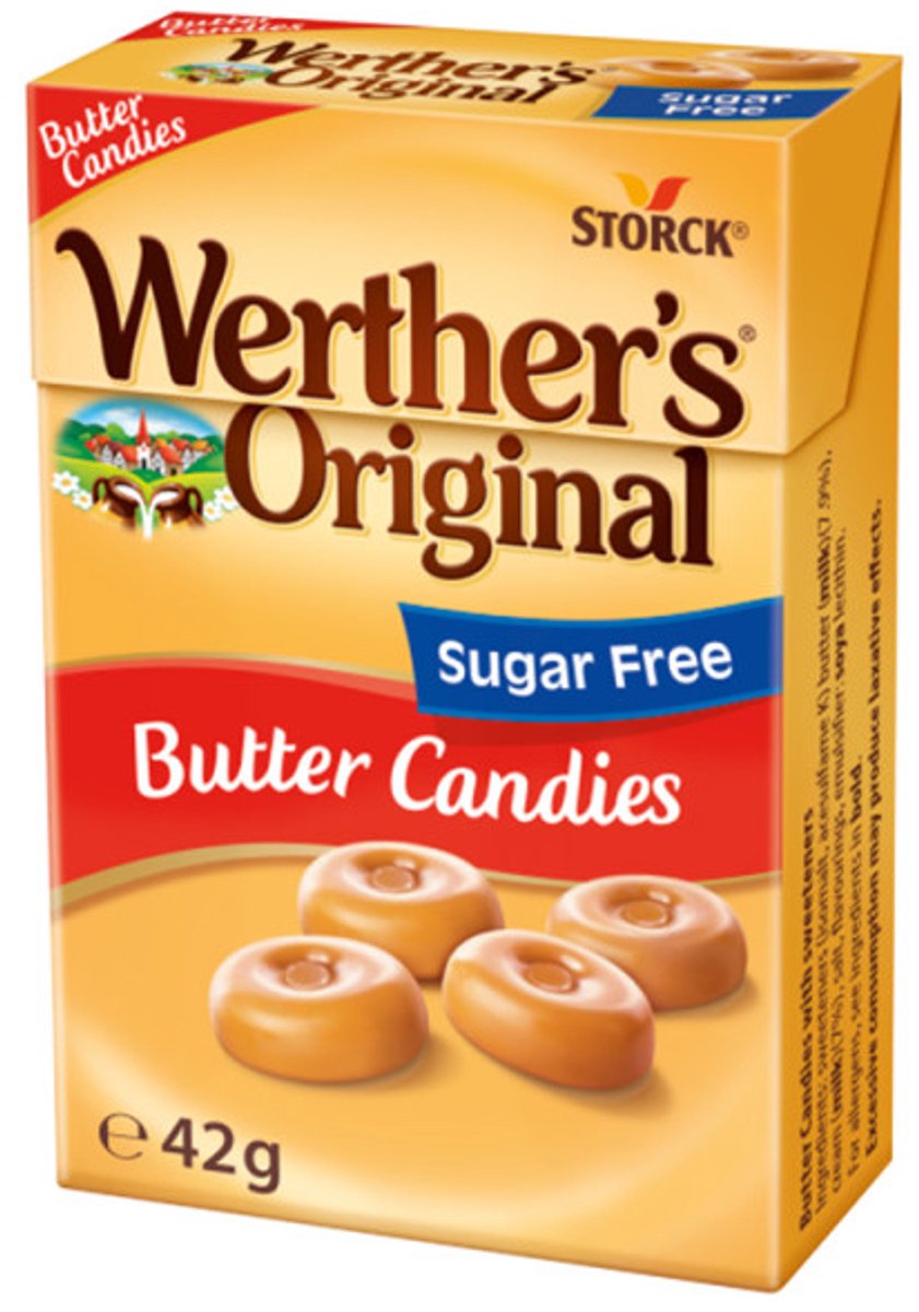 Werther's - Original Mini's - Suikervrij - 10 x 42 gram - Omdoos 2x