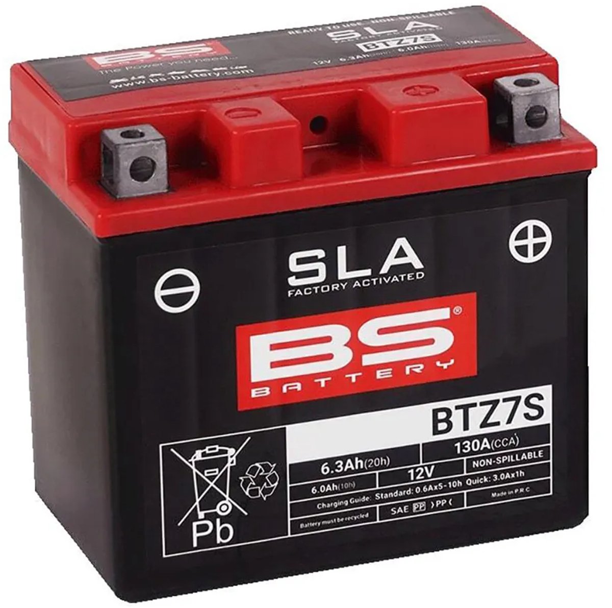 Bs Battery Sla Accu Onderhoudsvrij Af Fabriek Geactiveerd - Btz7S