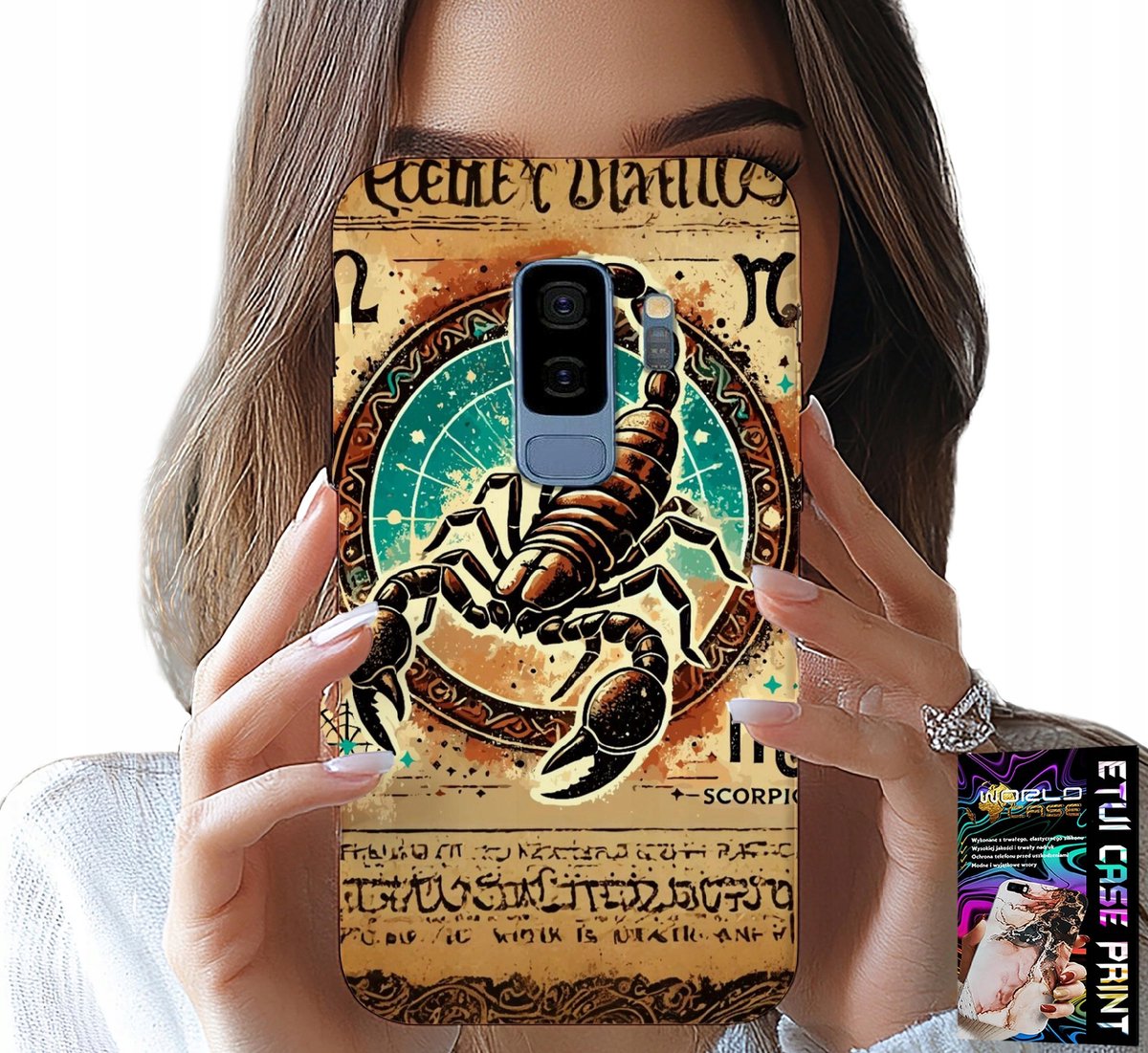 HOESJE VOOR SAMSUNG GALAXY S9 PLUS - STERRENBEELD SCHORPIOEN + FOLIE