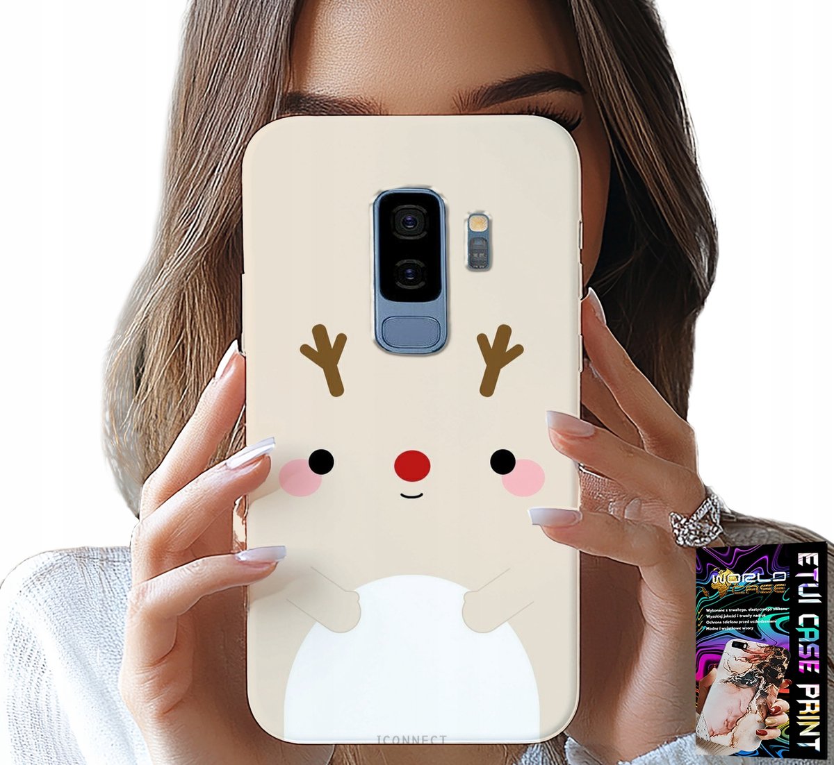 HOESJE VOOR SAMSUNG GALAXY S9 PLUS - RENDIER, RENDIER, KERSTPATROON