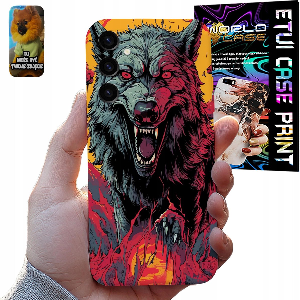 Hoesje Samsung Galaxy S24 FE Dangerous Wolf Pack + Film