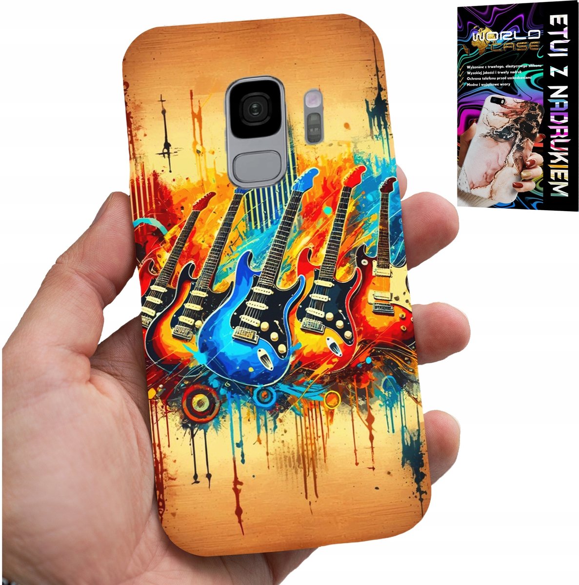 HOESJE VOOR SAMSUNG GALAXY S9 - ELEKTRISCHE GITAAR, ROCK AND ROLL, METAL